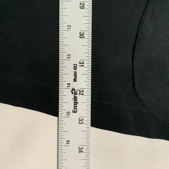 Tibi 4 Womens Black Ruffle Drape Front Tunic Dress Silk Classic - Picture 6 of 7